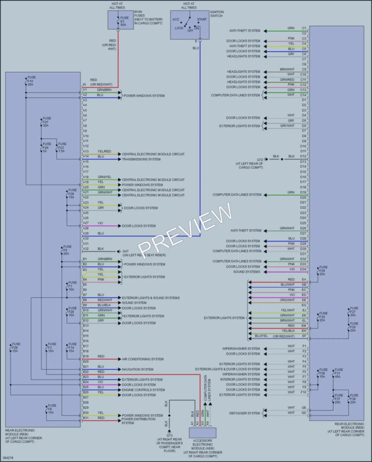 2013 Volvo XC90 Body Control Modules wiring diagram preview