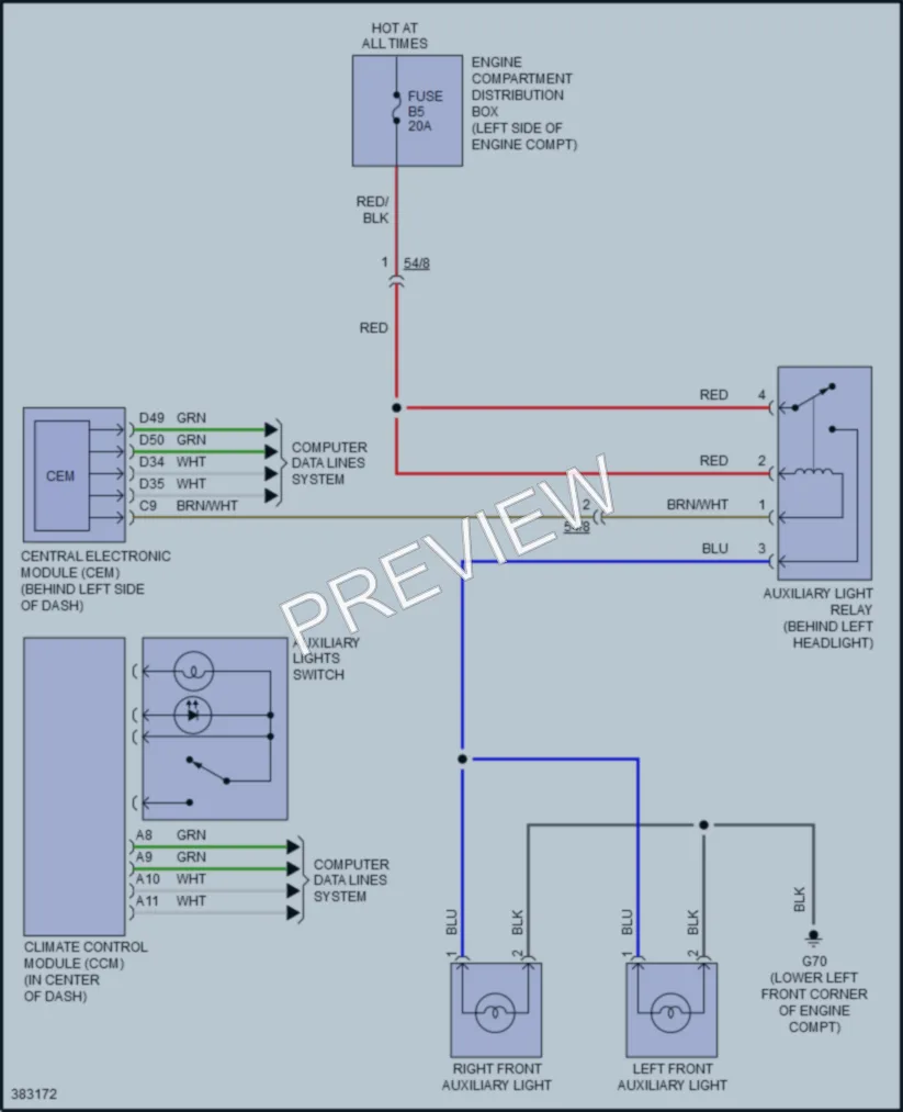 2013 Volvo XC90 Exterior Lights wiring diagram preview