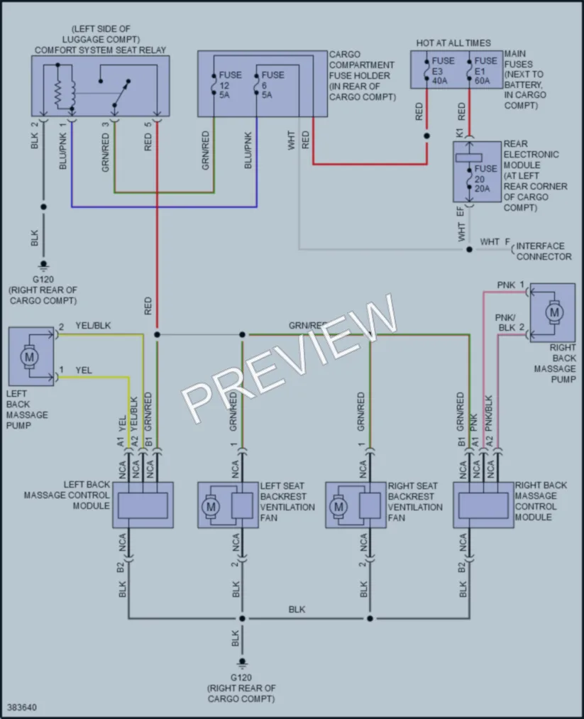 2013 Volvo XC90 Power Seats wiring diagram preview