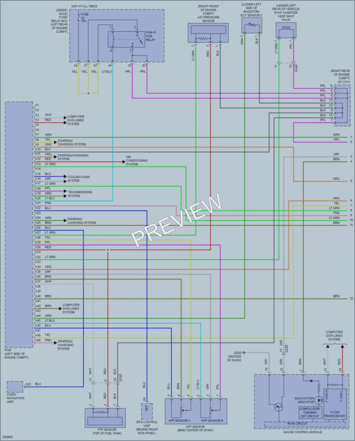 2014 Acura ILX Engine Performance wiring diagram preview