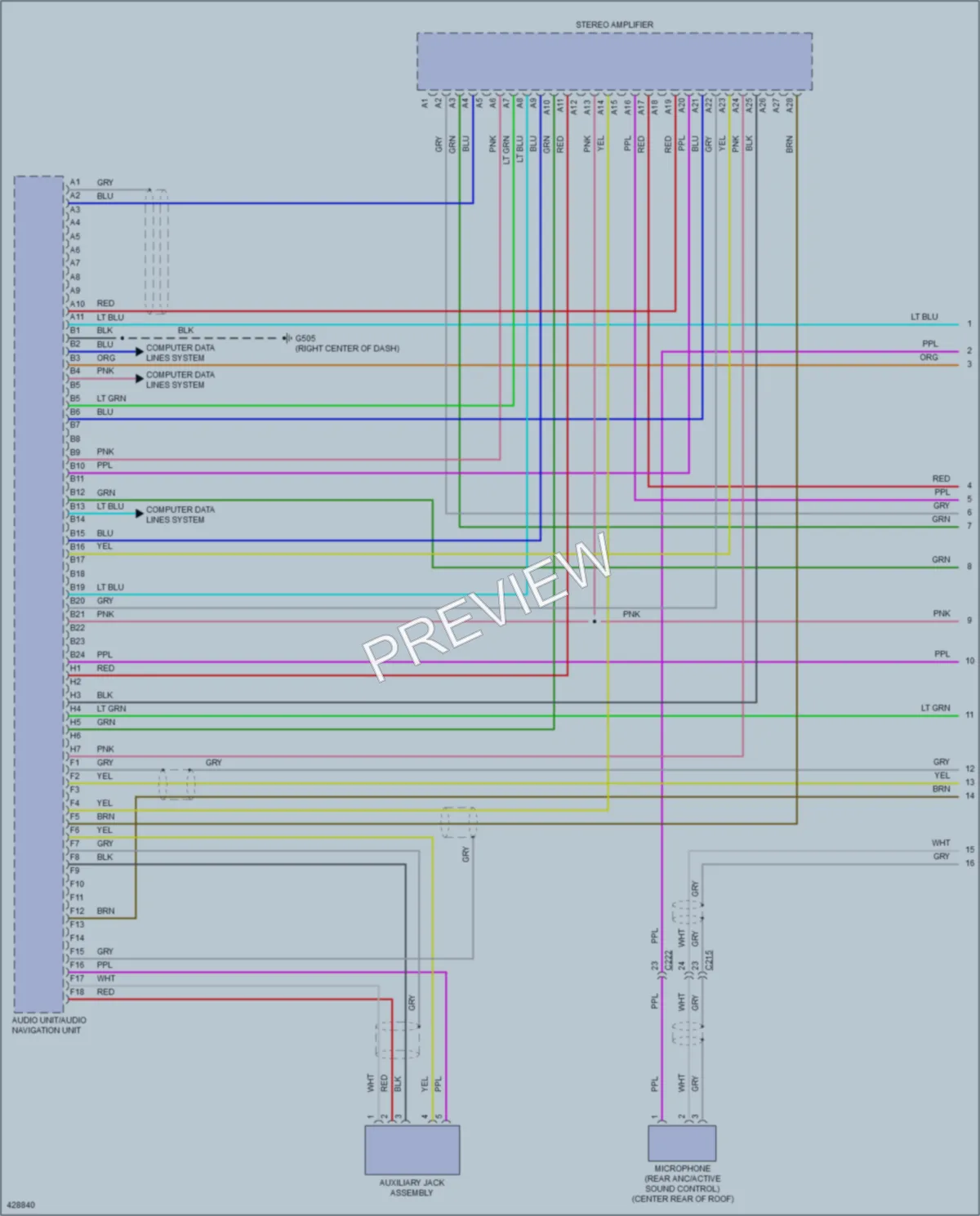 2014 Acura MDX Radio wiring diagram preview