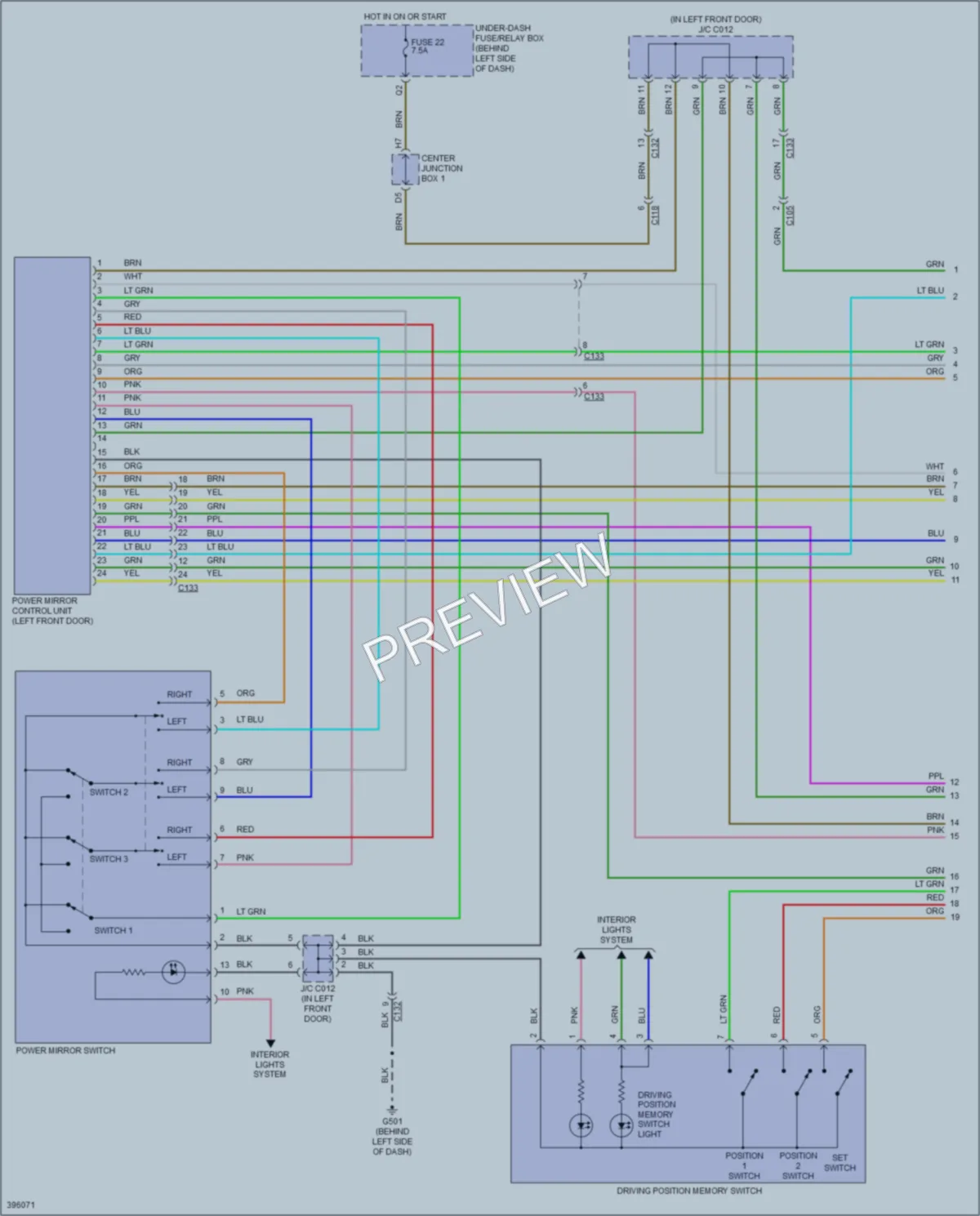 2014 Acura RDX Memory Systems wiring diagram preview