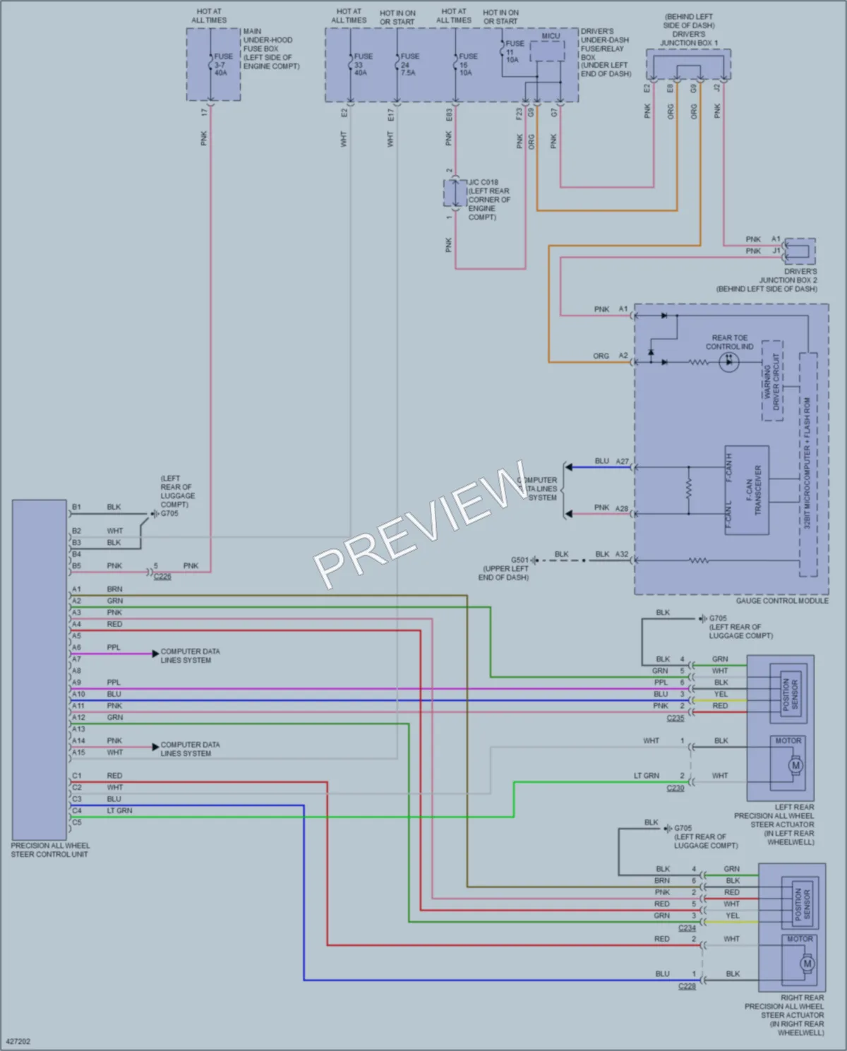 2014 Acura RLXSportHybrid Electronic Power Steering wiring diagram preview