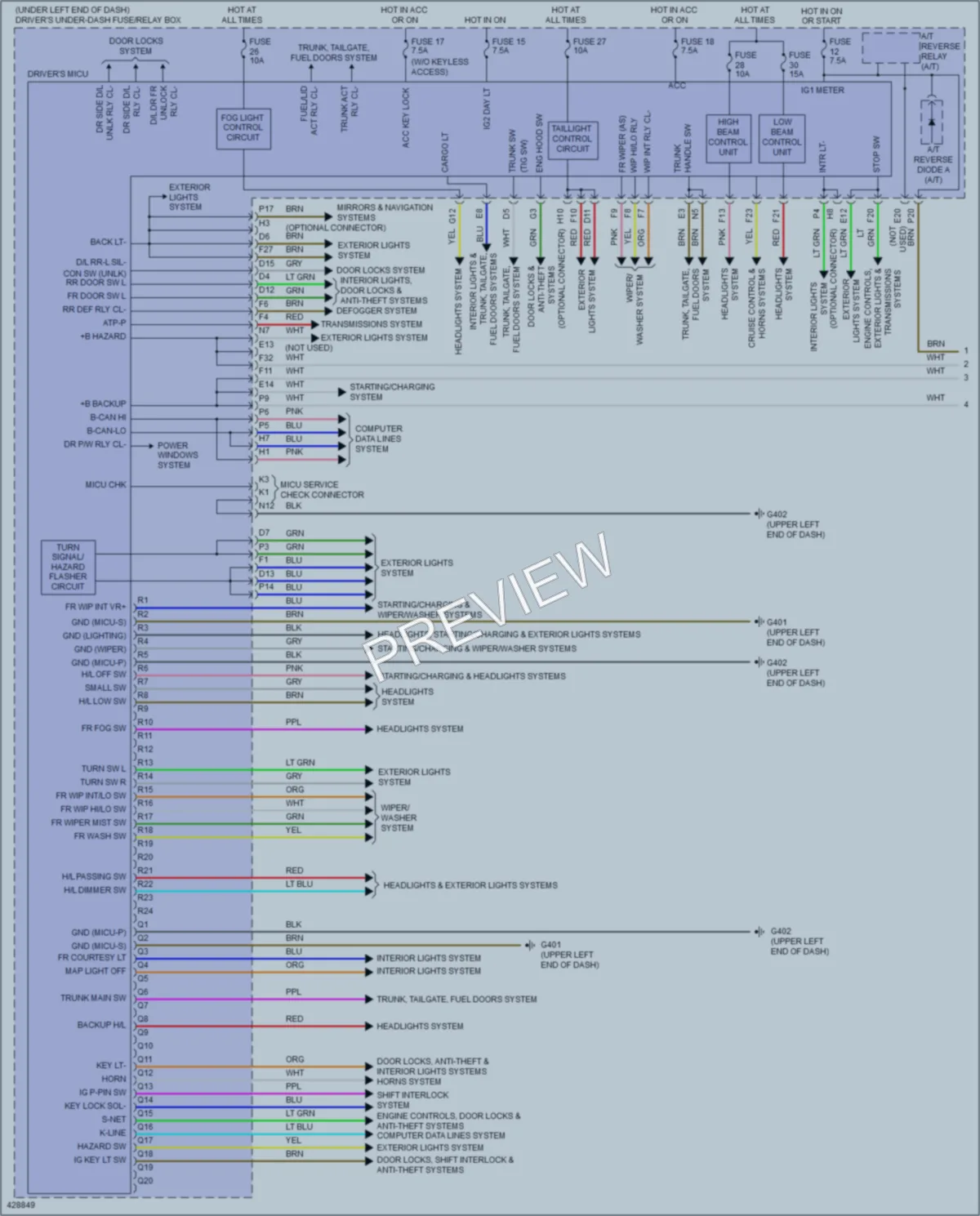 2014 Acura TL Body Control Modules wiring diagram preview