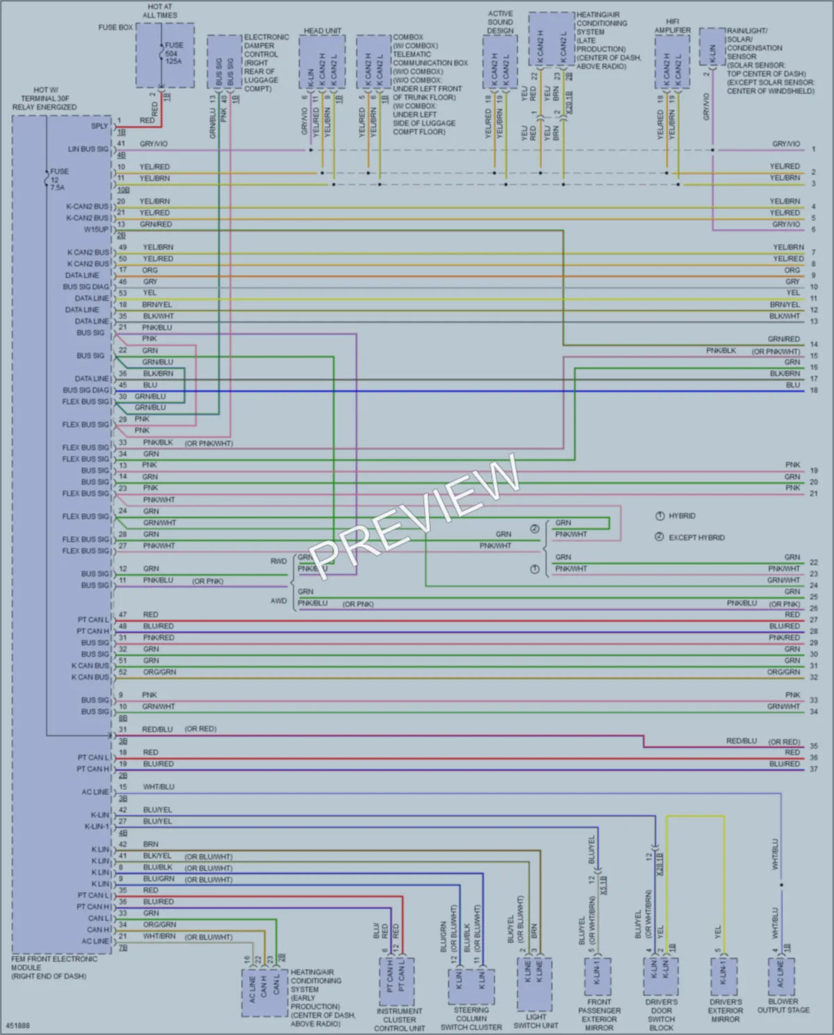2014 BMW 328d Computer Data Lines wiring diagram preview