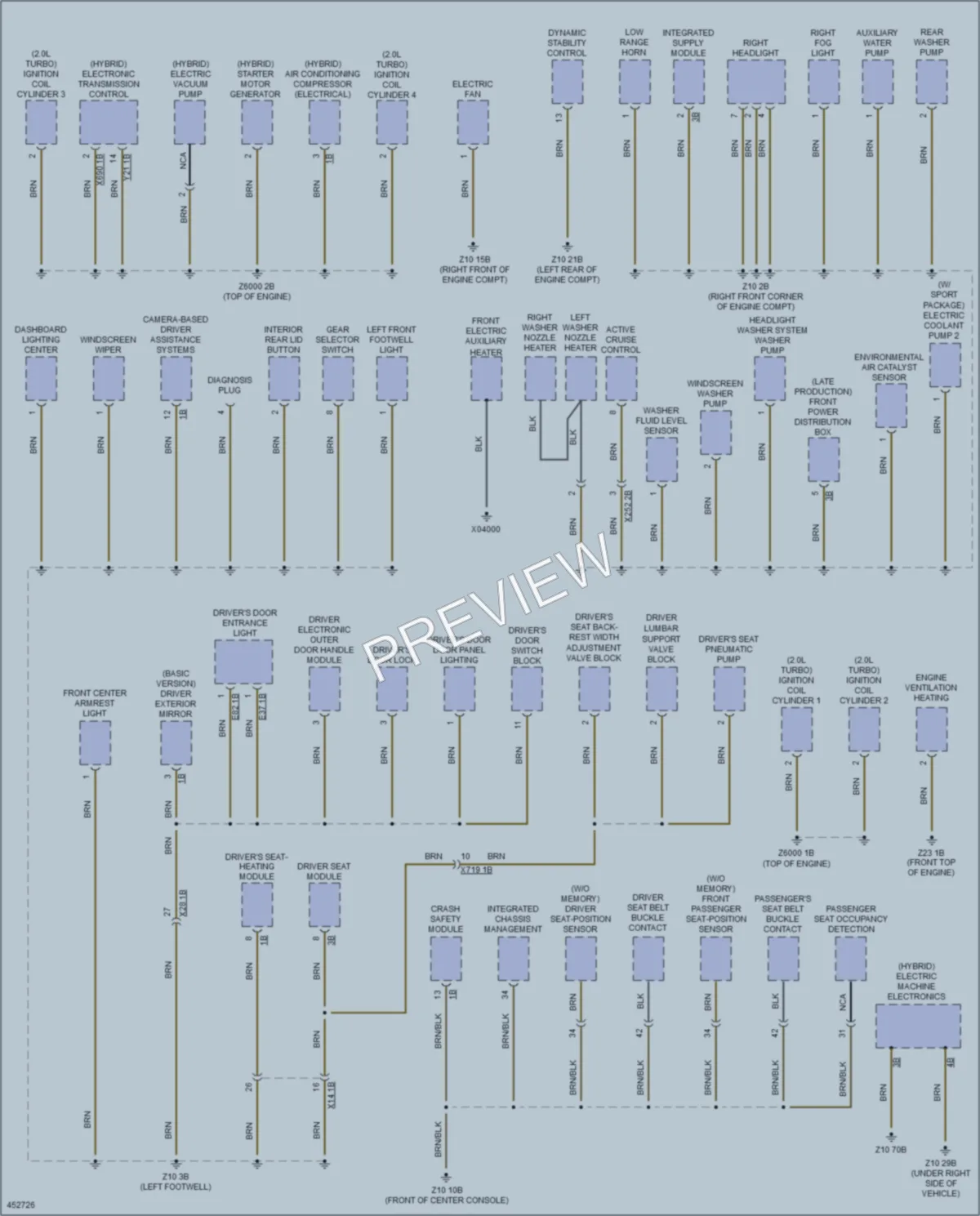 2014 BMW 328iGranTurismo Ground Distribution wiring diagram preview