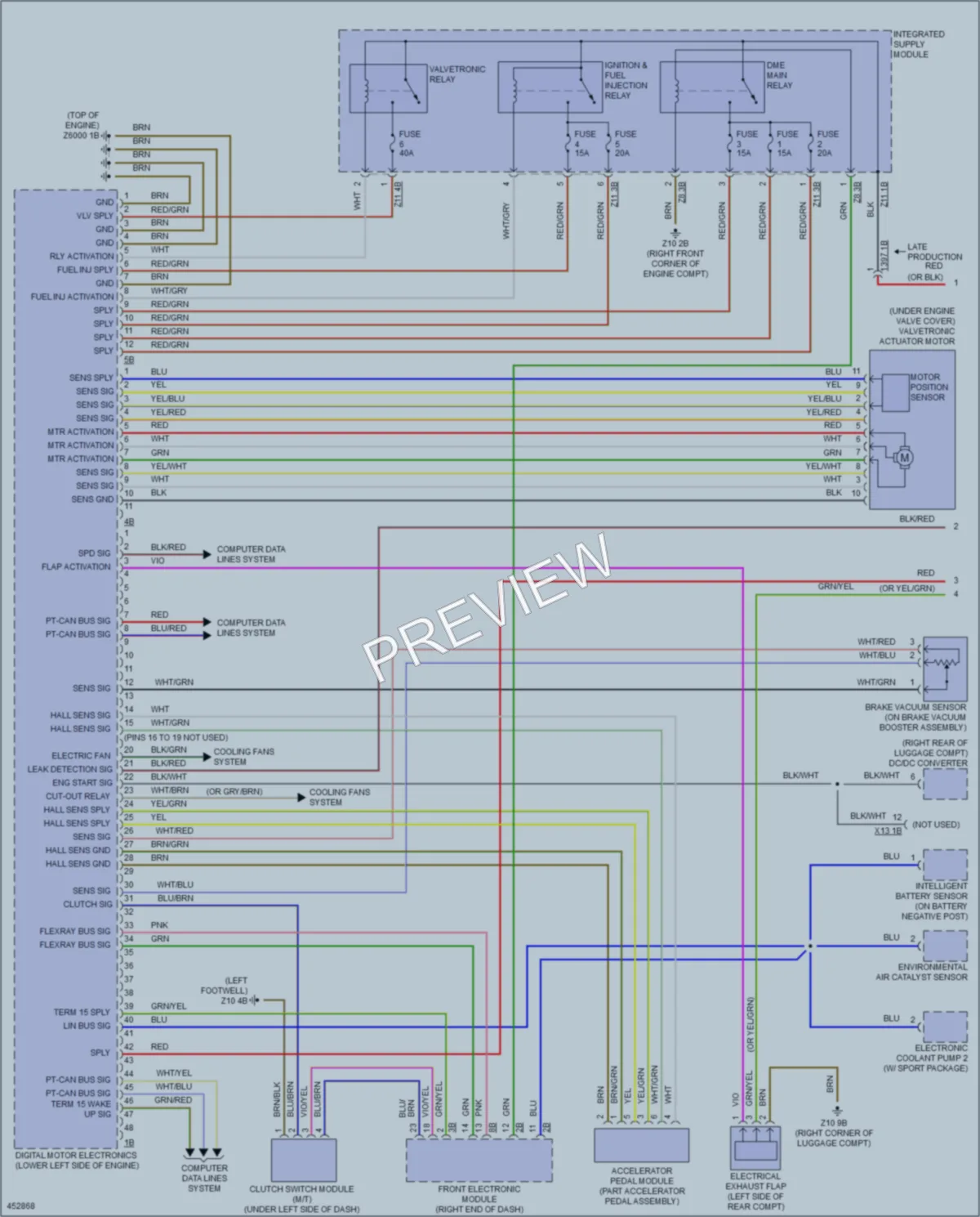 2014 BMW 335iGranTurismo Engine Performance wiring diagram preview