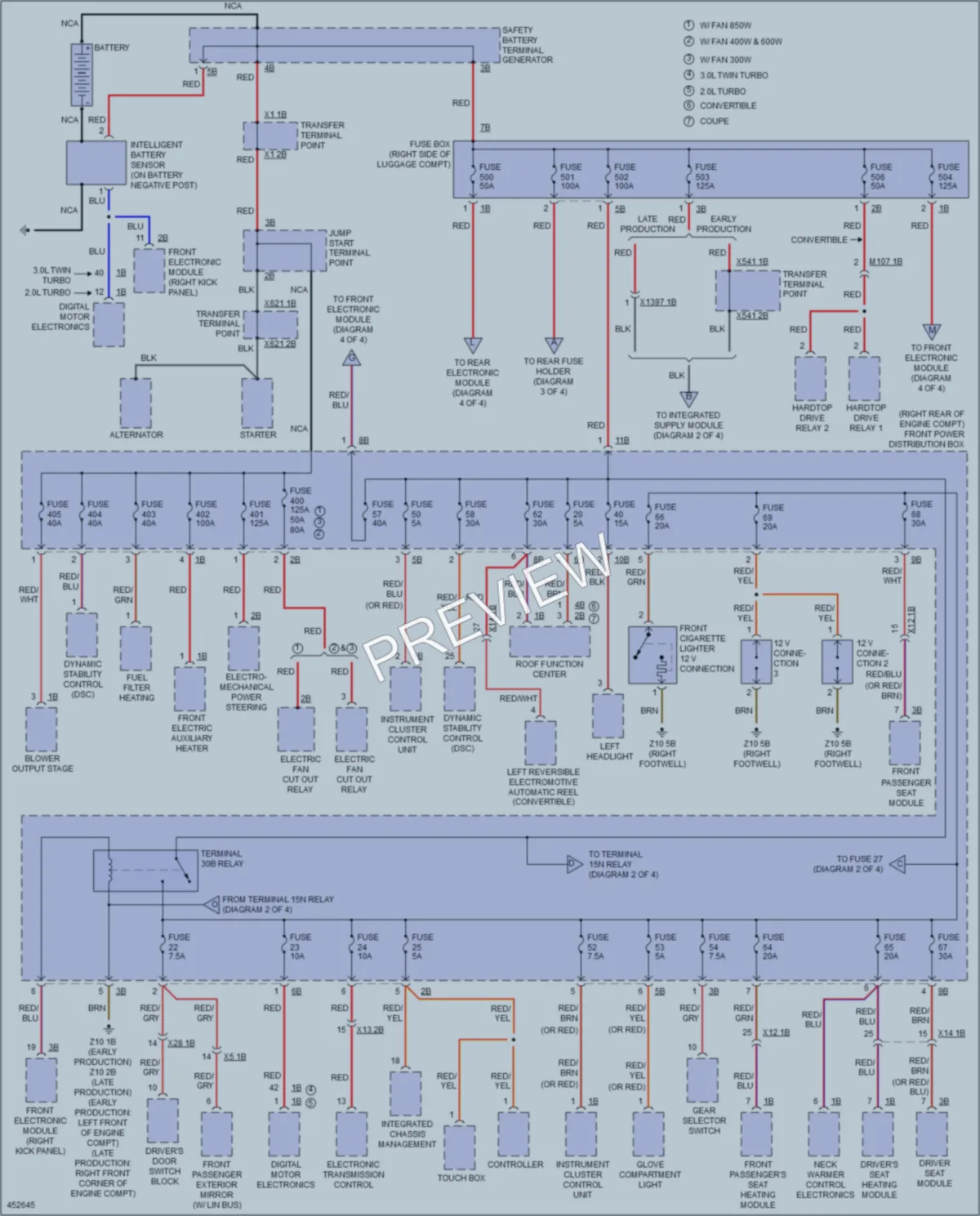 2014 BMW 428i Power Distribution wiring diagram preview