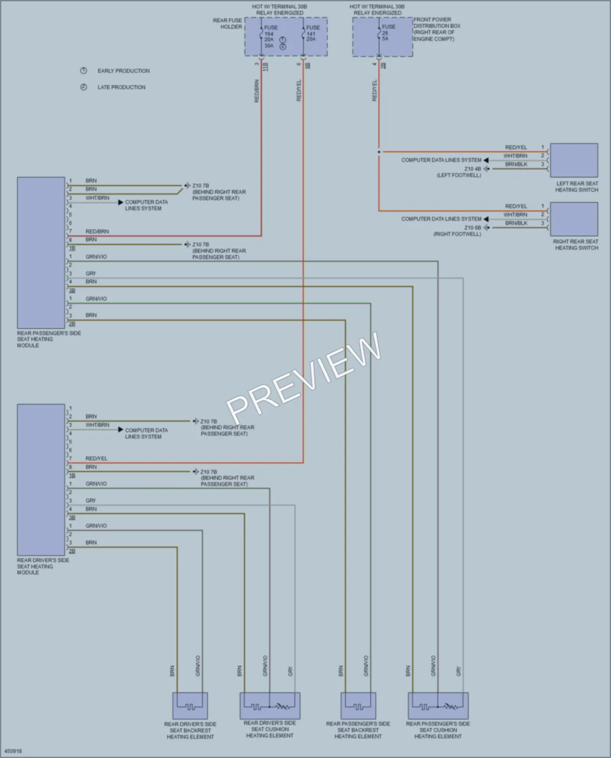 2014 BMW 428i Power Seats wiring diagram preview
