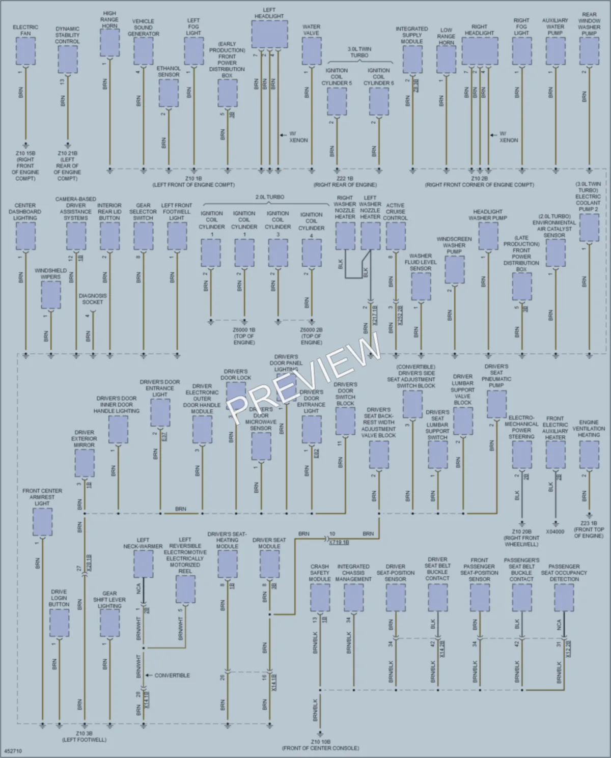2014 BMW 435i Ground Distribution wiring diagram preview