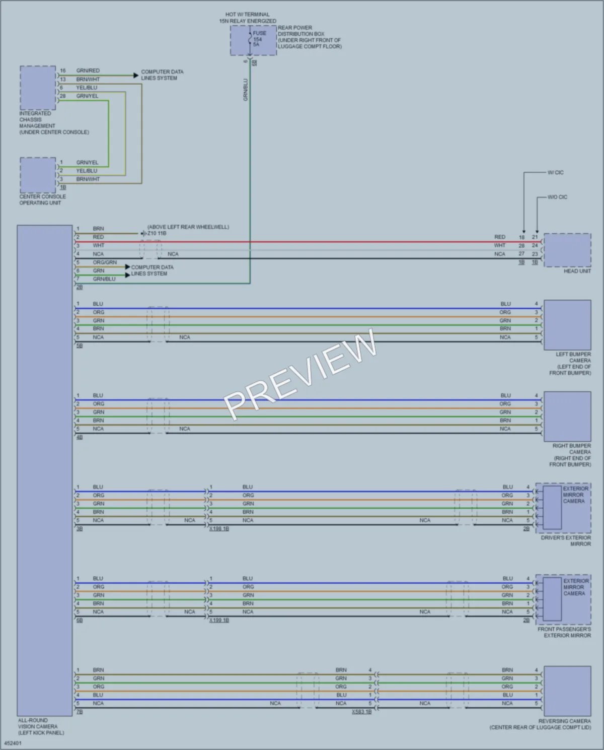 2014 BMW 435i Navigation wiring diagram preview