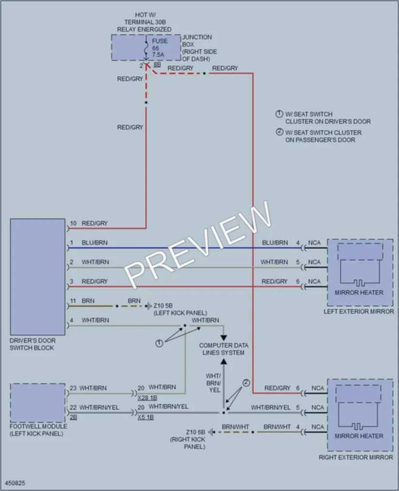 2014 BMW 550iGranTurismo Defoggers wiring diagram preview