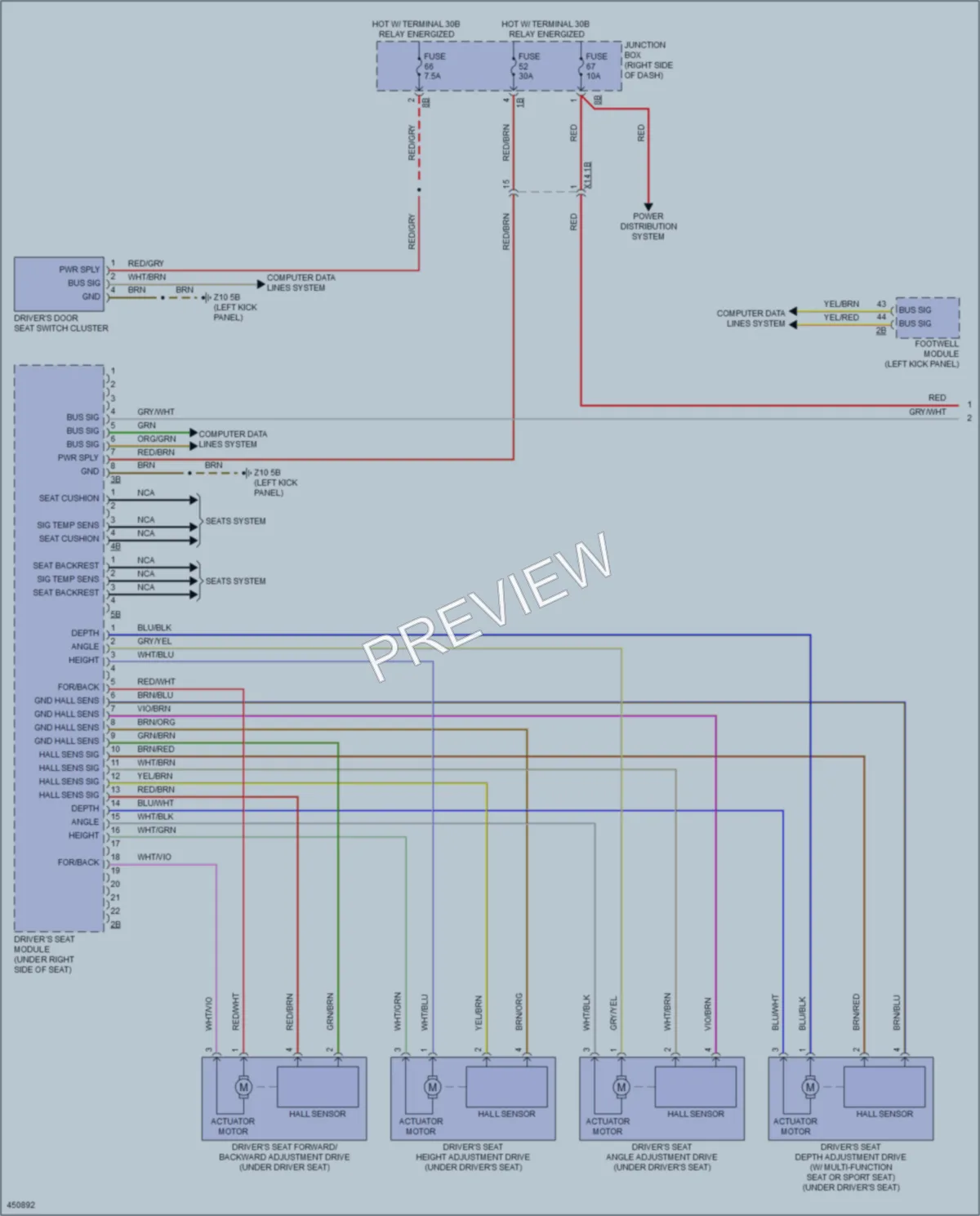 2014 BMW 550iGranTurismo Memory Systems wiring diagram preview