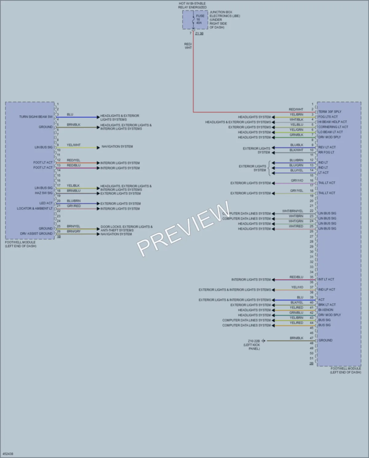 2014 BMW 640iGranCoupe Body Control Modules wiring diagram preview