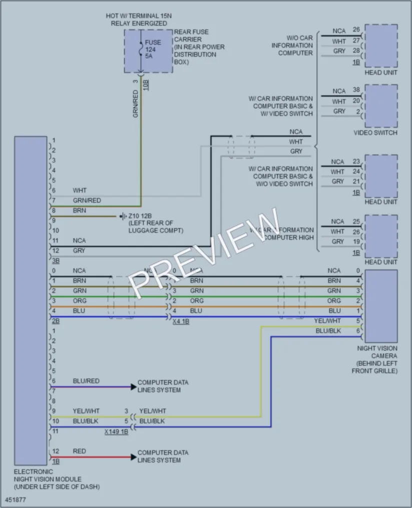 2014 BMW 640iGranCoupe Instrument Cluster wiring diagram preview