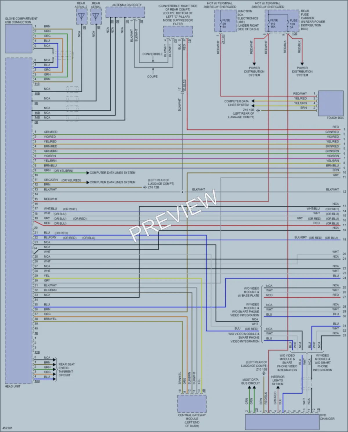 2014 BMW 640iGranCoupe Radio wiring diagram preview