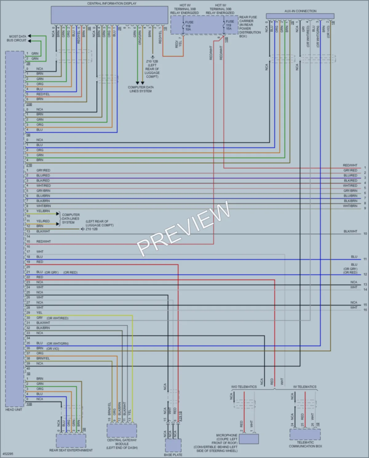 2014 BMW 650i Radio wiring diagram preview