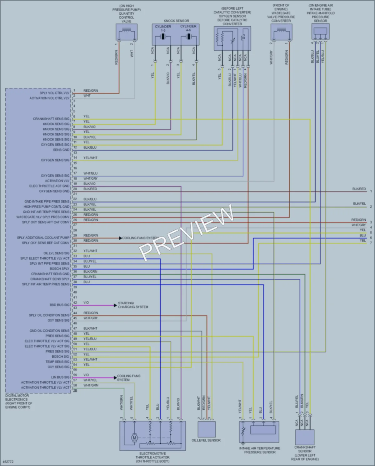 2014 BMW 740Li Engine Performance wiring diagram preview
