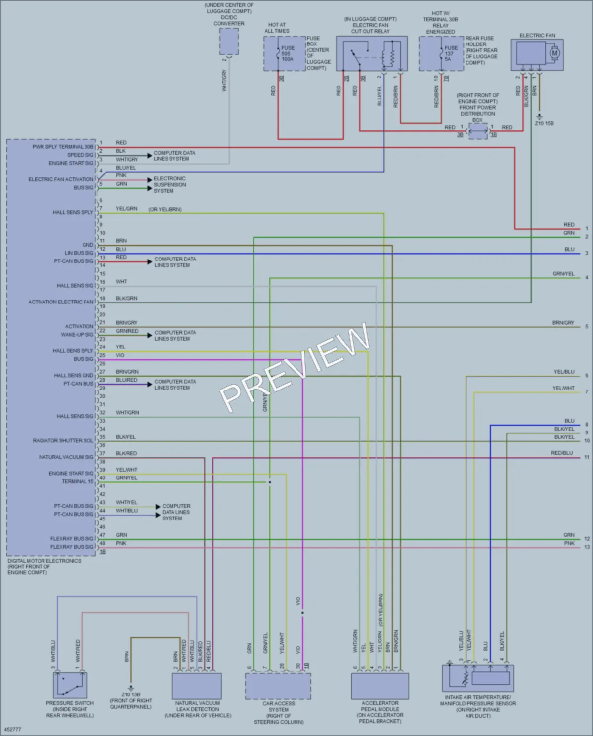 2014 BMW 750i Engine Performance wiring diagram preview