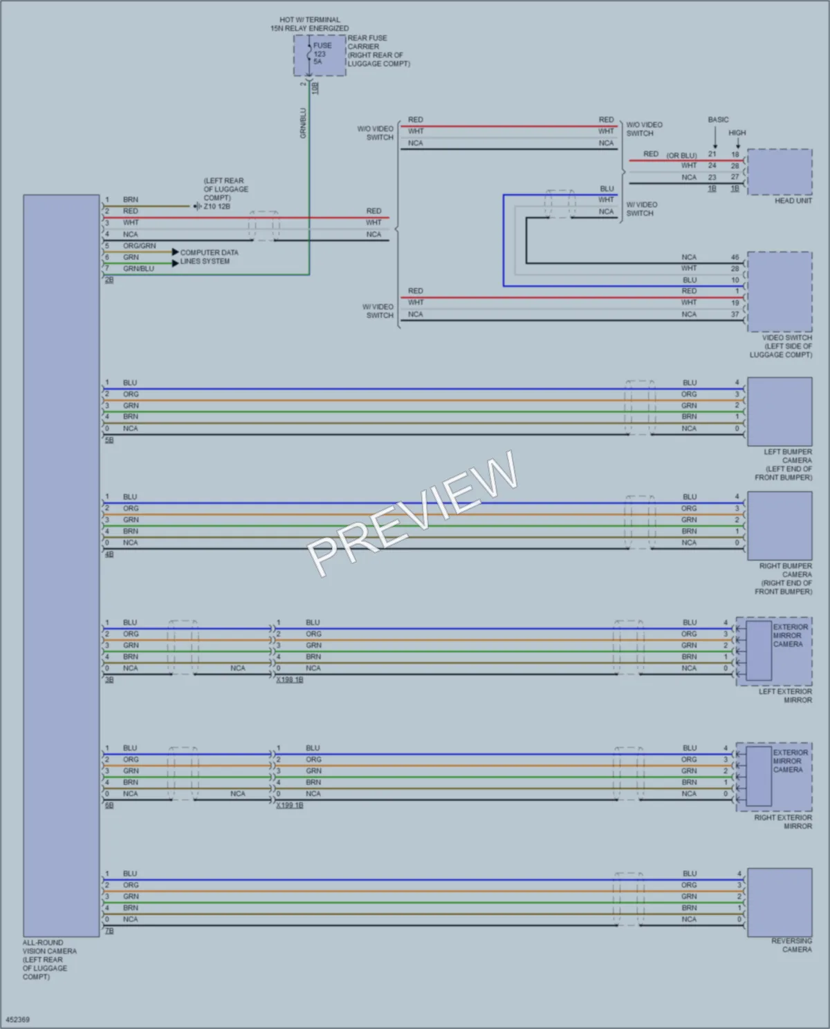 2014 BMW 750i Navigation wiring diagram preview