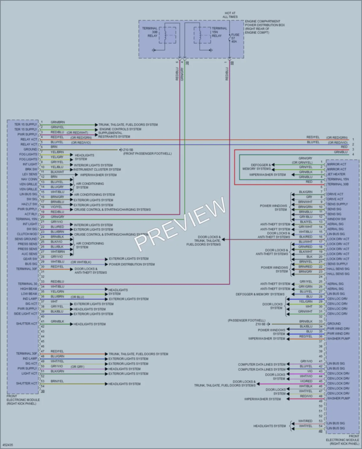 2014 BMW M235i Body Control Modules wiring diagram preview