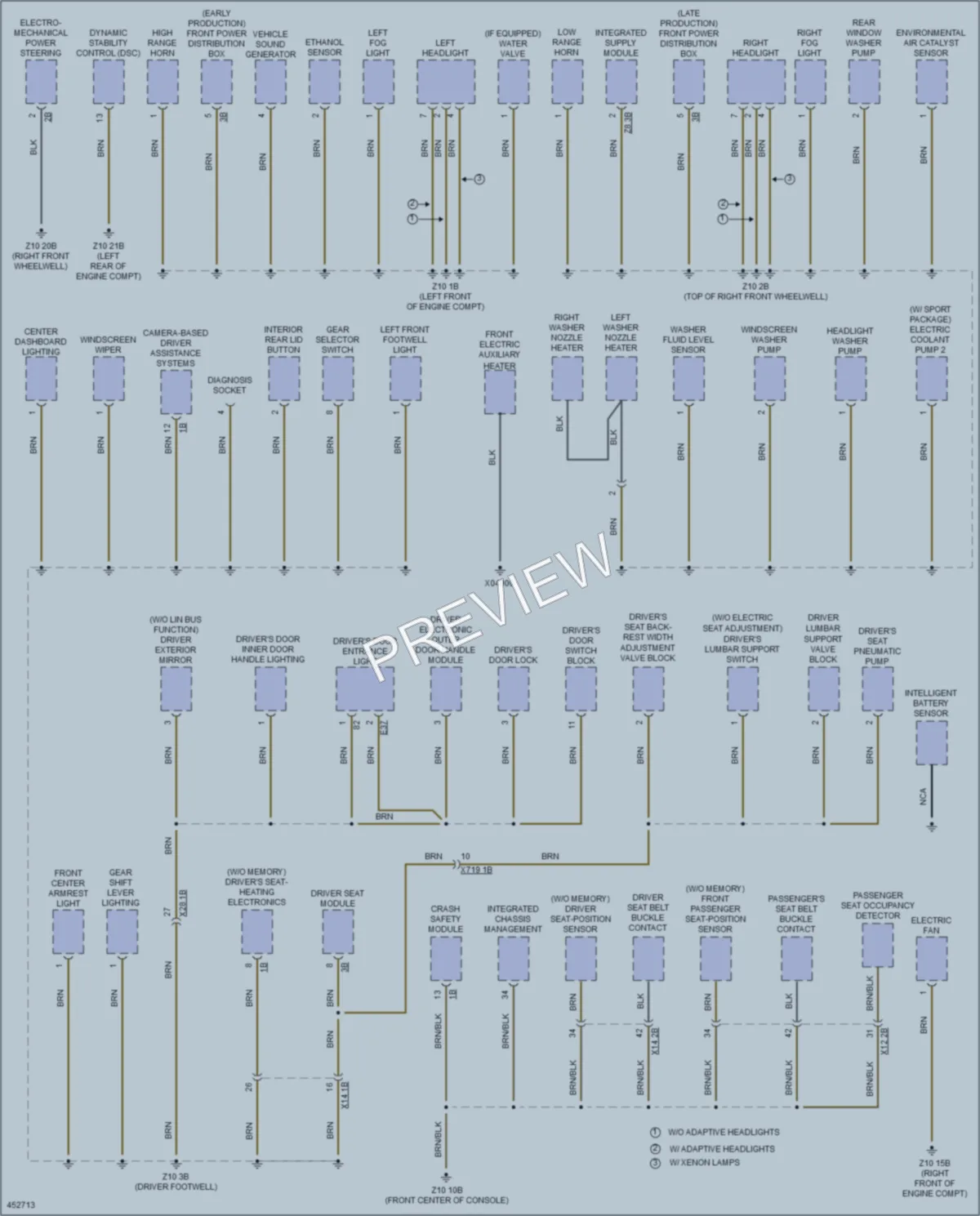 2014 BMW M235i Ground Distribution wiring diagram preview