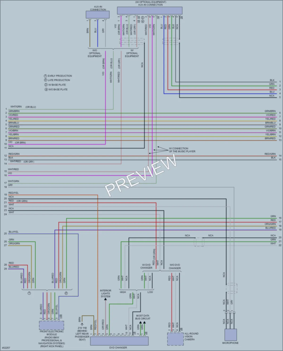2014 BMW M235i Radio wiring diagram preview