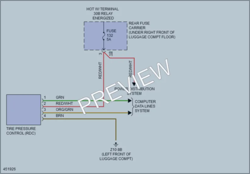 2014 BMW M235i Warning Systems wiring diagram preview