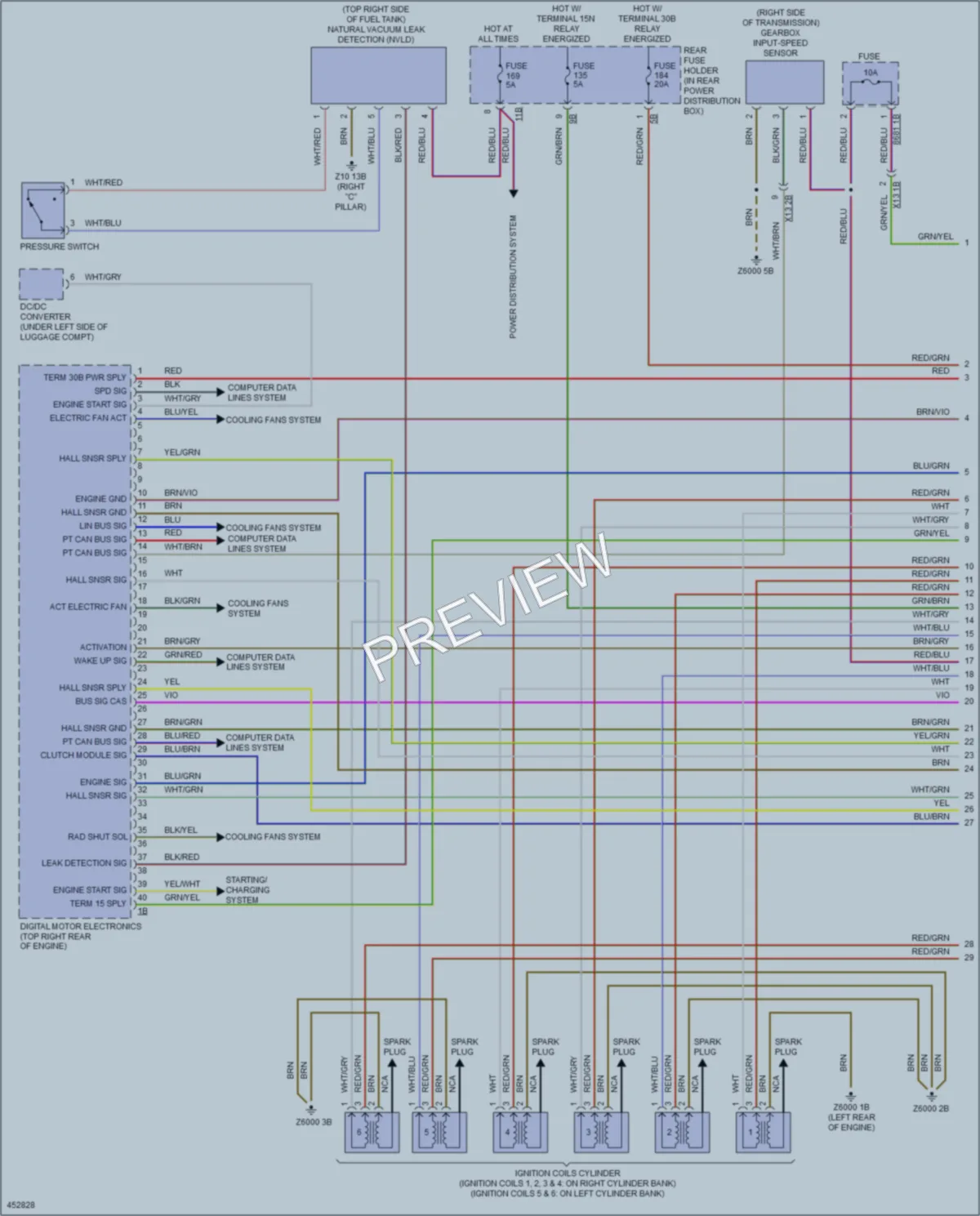 2014 BMW M6GranCoupe Engine Performance wiring diagram preview