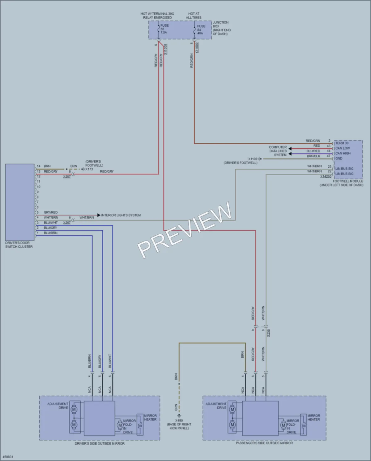 2014 BMW X1 Defoggers wiring diagram preview