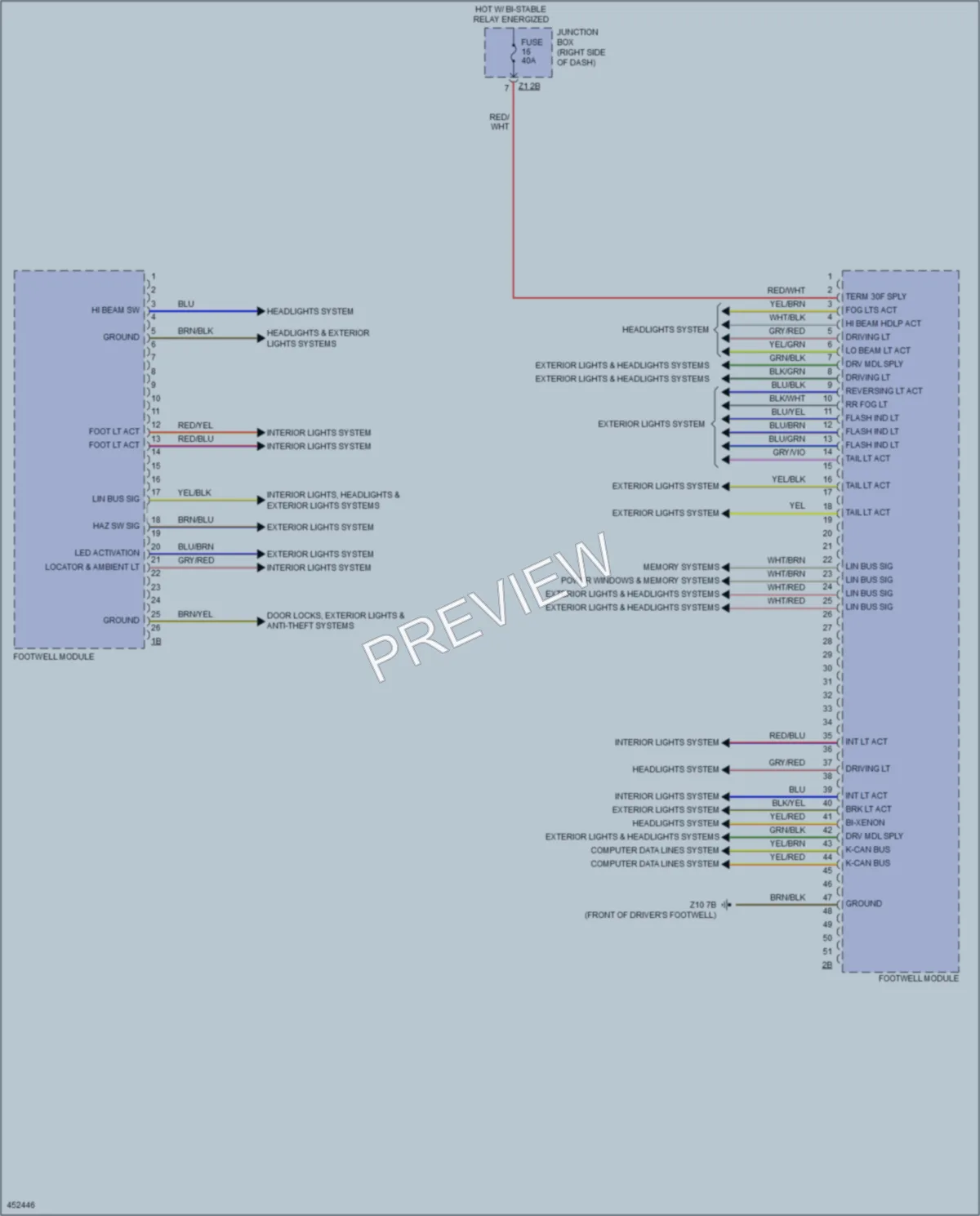 2014 BMW X3 Body Control Modules wiring diagram preview