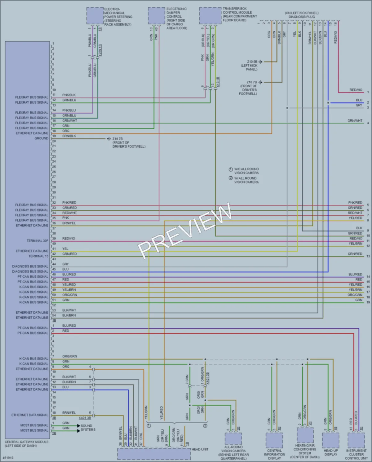 2014 BMW X3 Computer Data Lines wiring diagram preview