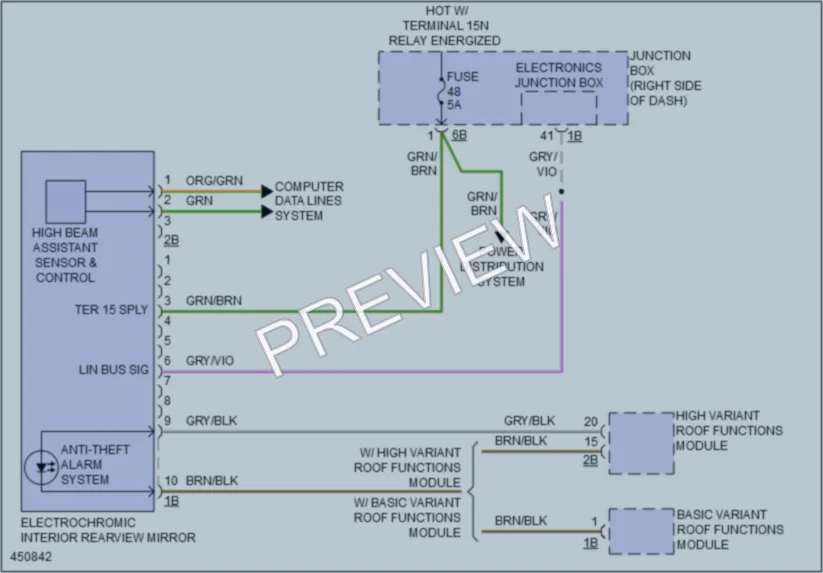 2014 BMW X3 Power Mirrors wiring diagram preview