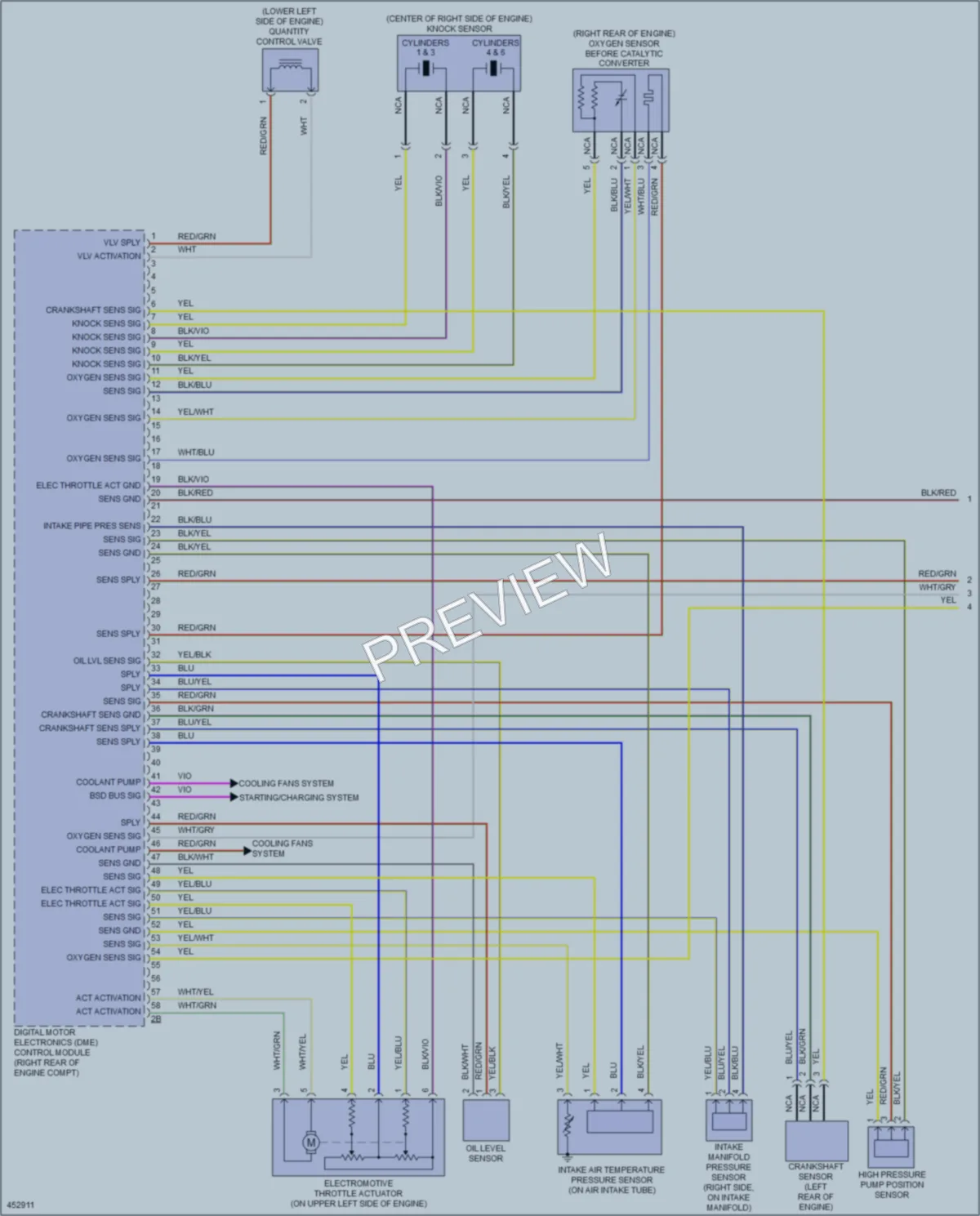 2014 BMW X5 Engine Performance wiring diagram preview