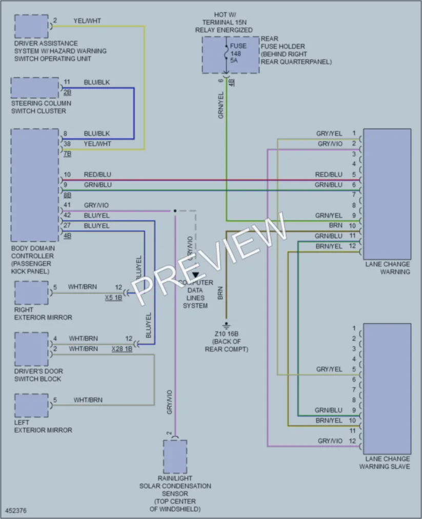 2014 BMW X5 Navigation wiring diagram preview