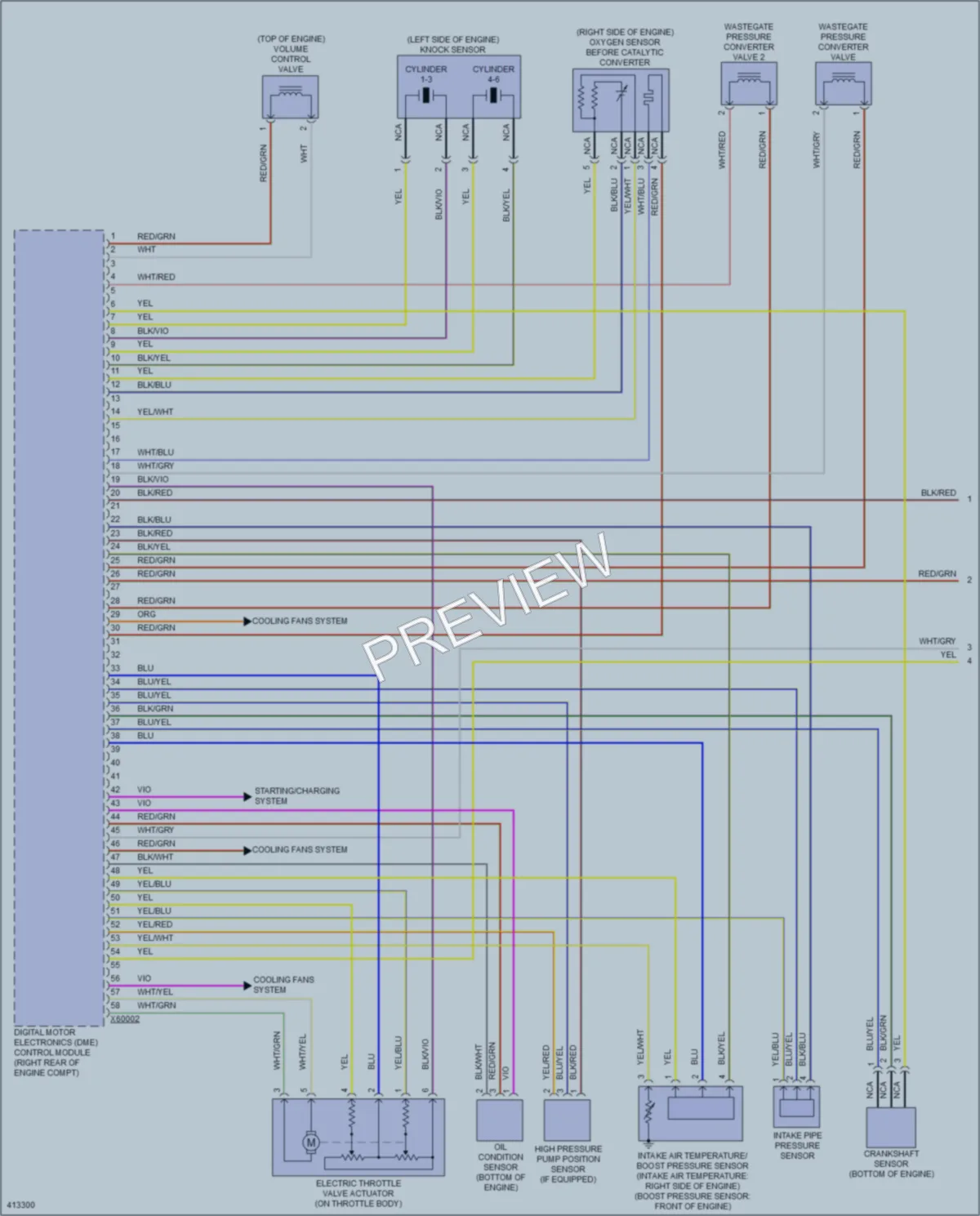 2014 BMW X6 Engine Performance wiring diagram preview