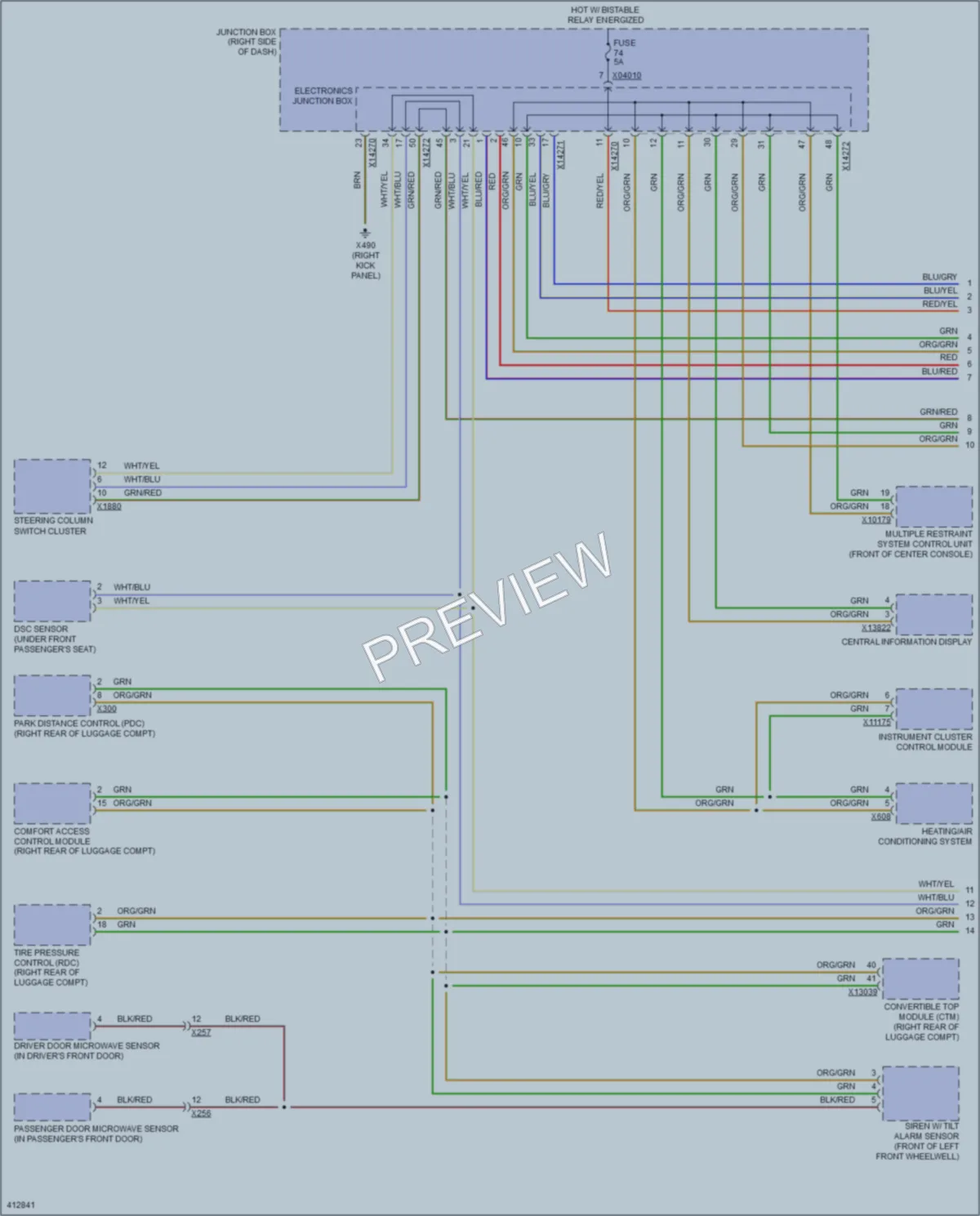2014 BMW Z4 Computer Data Lines wiring diagram preview