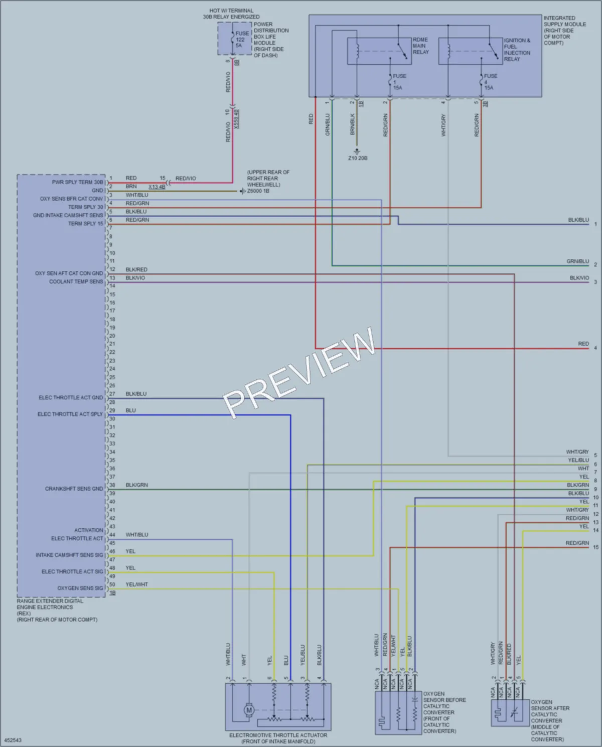 2014 BMW i3 Engine Performance wiring diagram preview