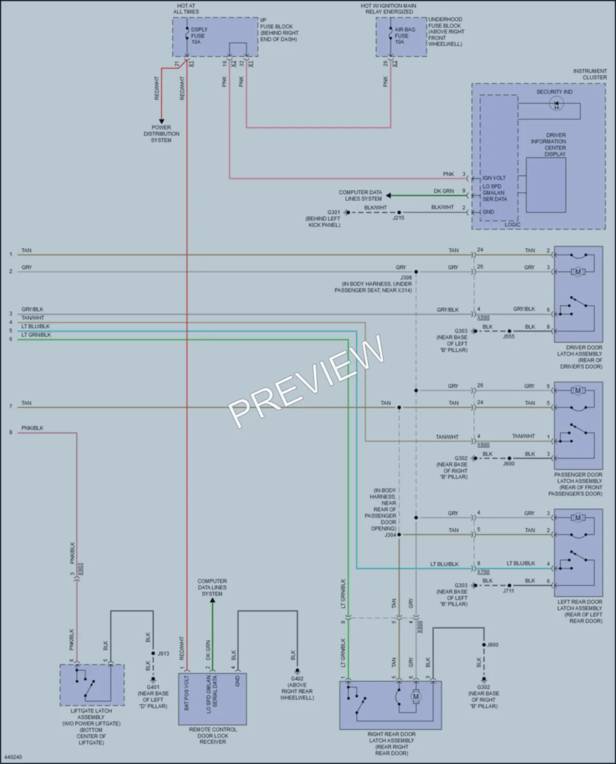 2014 Buick Enclave Anti Theft wiring diagram preview