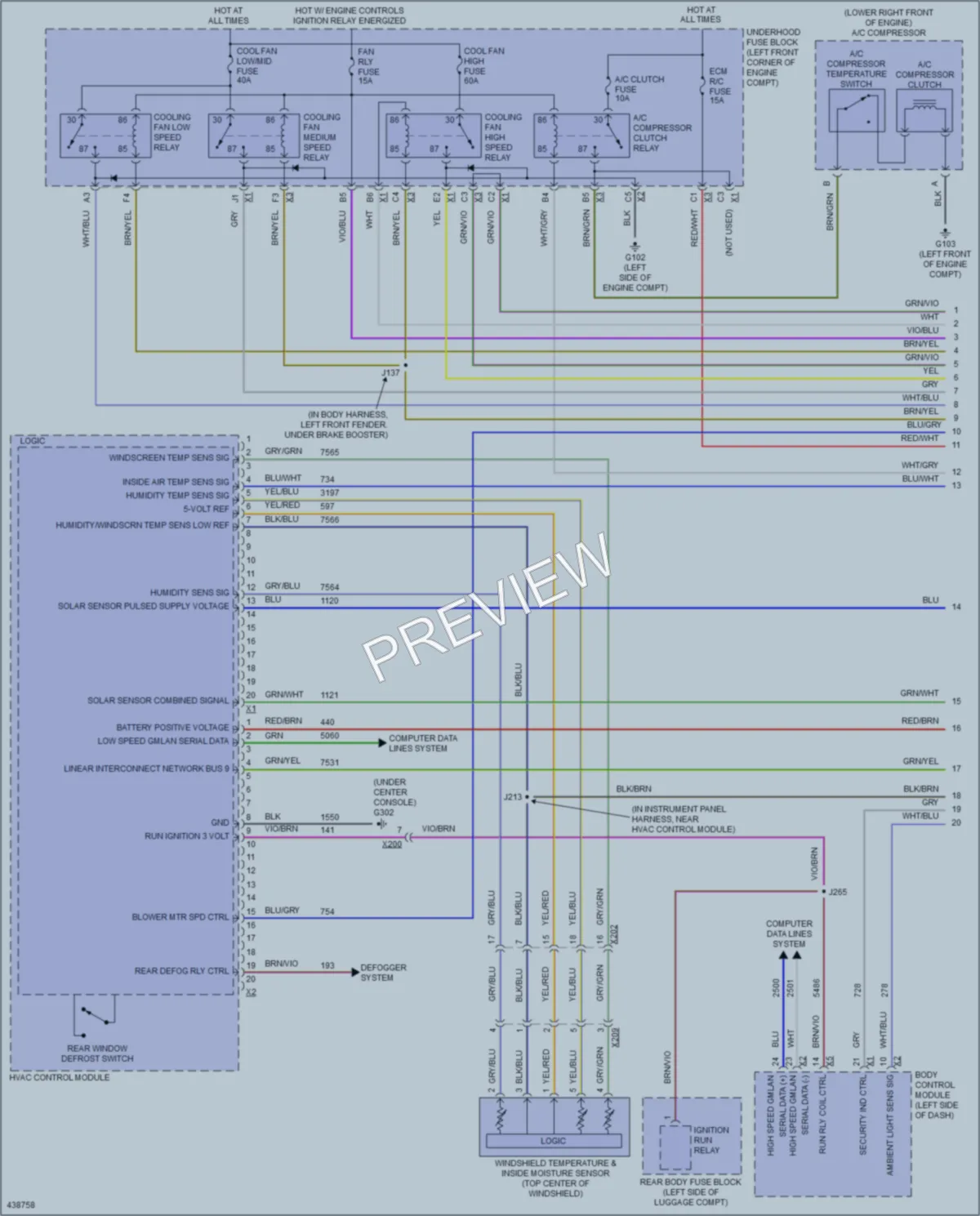2014 Buick Encore Air Conditioning wiring diagram preview
