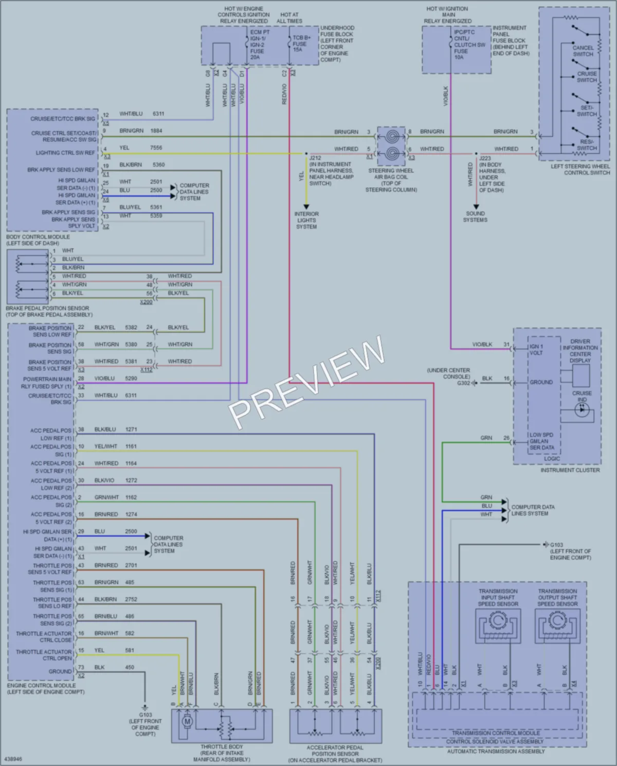 2014 Buick Encore Cruise Control wiring diagram preview