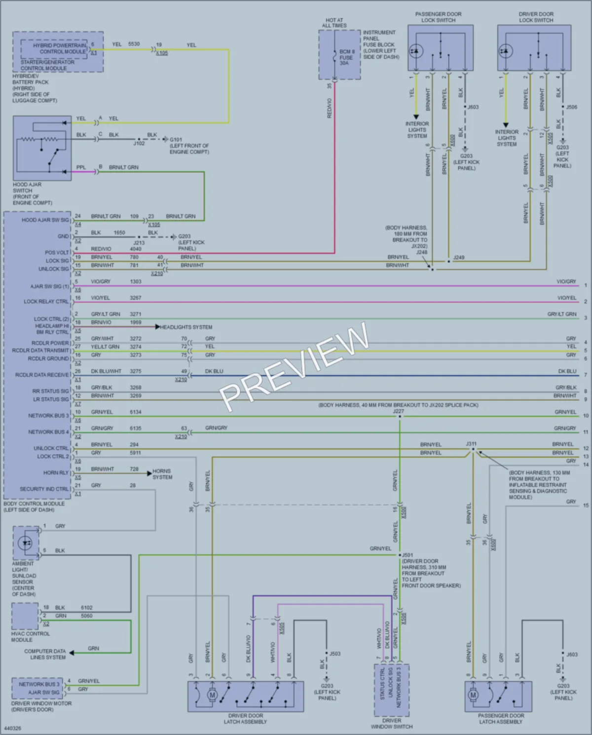 2014 Buick LaCrosse Anti Theft wiring diagram preview
