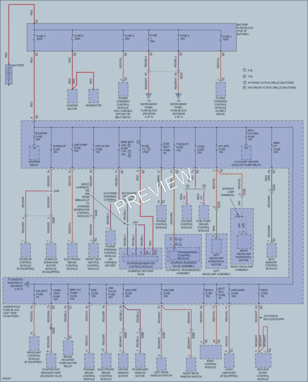 2014 Buick LaCrosse Power Distribution wiring diagram preview