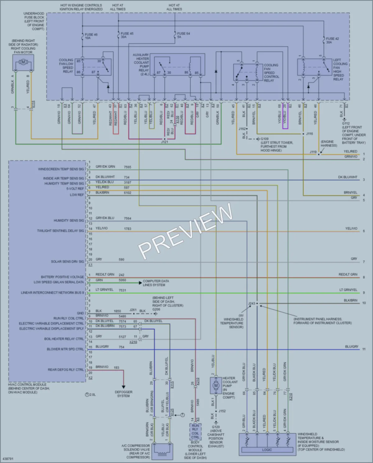 2014 Buick Regal Air Conditioning wiring diagram preview