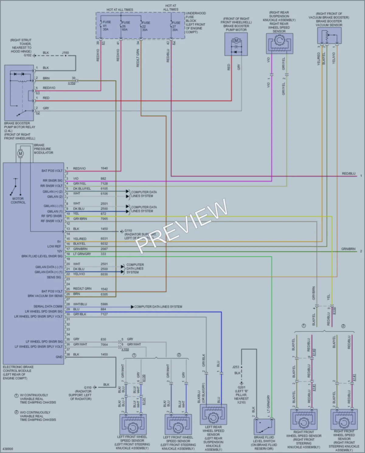 2014 Buick Regal Anti Lock Brakes wiring diagram preview