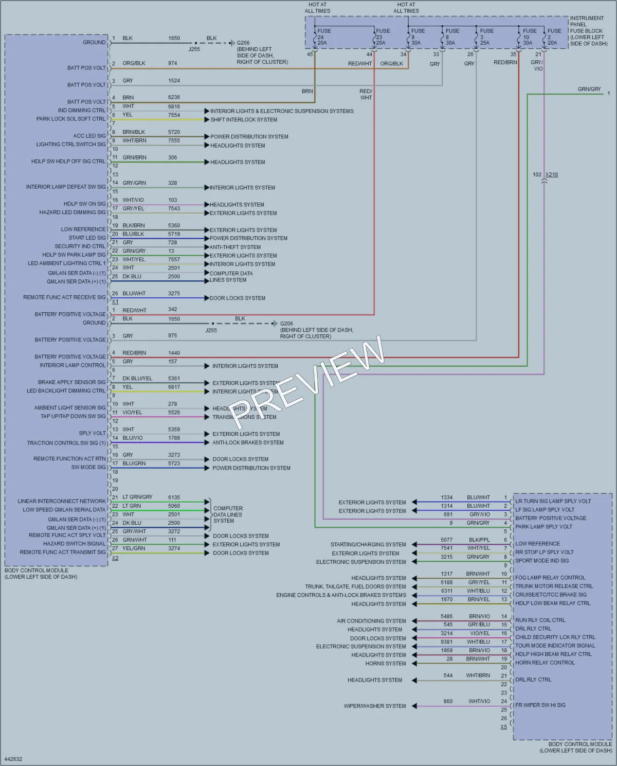 2014 Buick Regal Body Control Modules wiring diagram preview