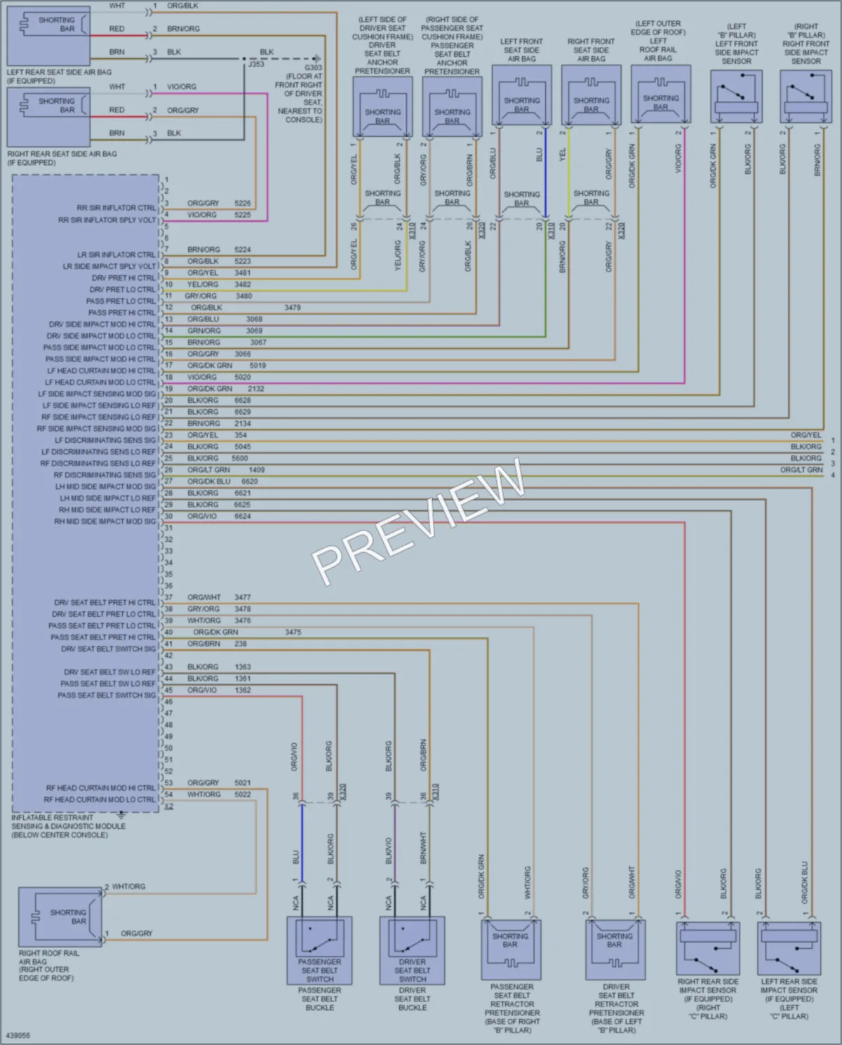 2014 Buick Regal Supplemental Restraints wiring diagram preview