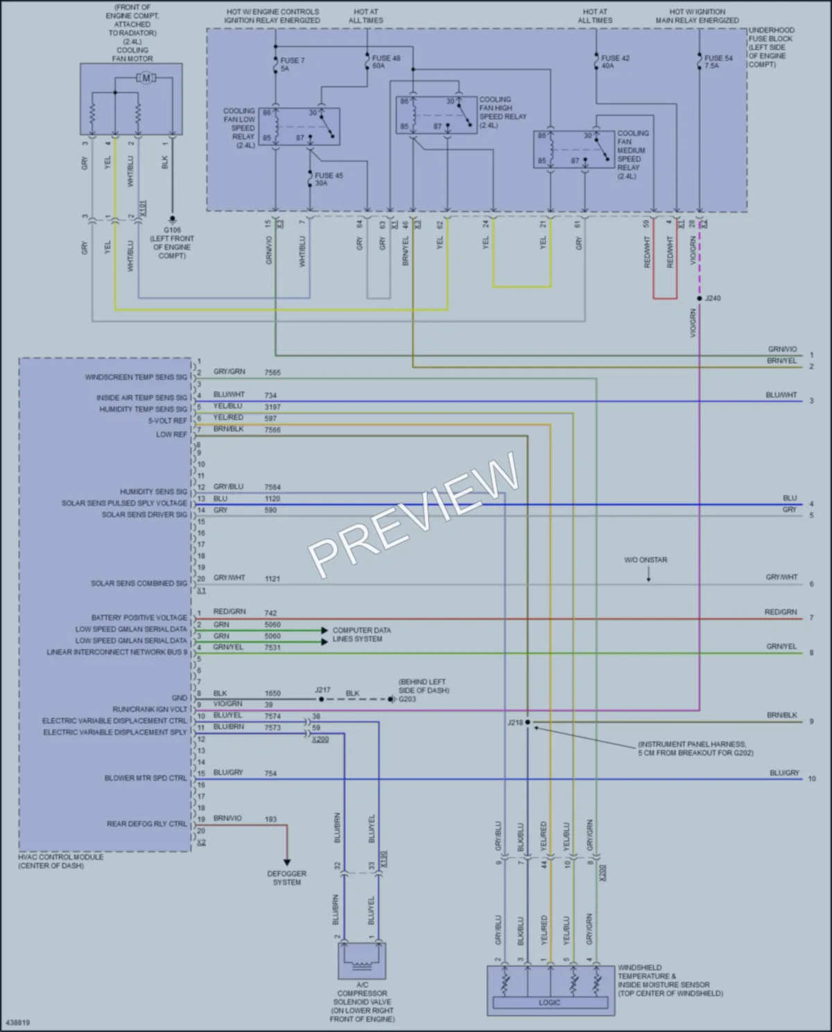 2014 Buick Verano Air Conditioning wiring diagram preview