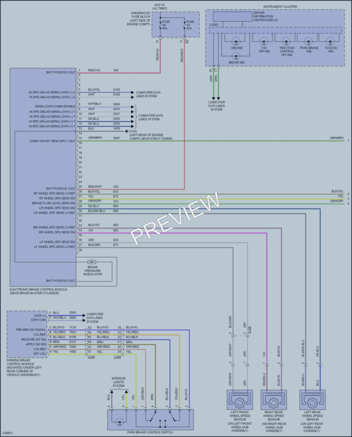 2014 Buick Verano Anti Lock Brakes wiring diagram preview