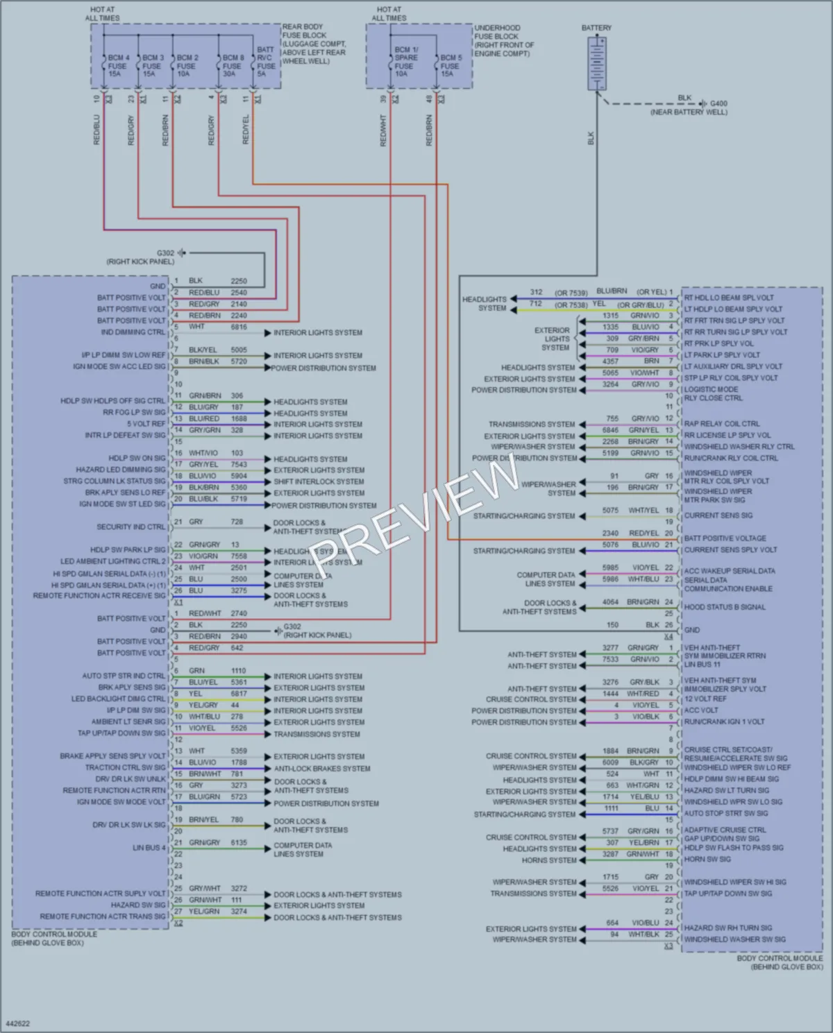 2014 Cadillac ATS Body Control Modules wiring diagram preview
